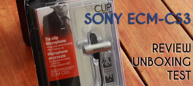 Review, Reseña y Prueba – Sony ECM-CS3